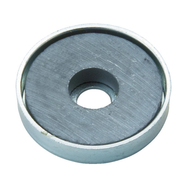 TRUSCO まとめ買い キャップ付フェライト磁石 丸形穴あり 外径22.8mmX厚み5.2mm10個入 TFC23RA-10P（直送品）