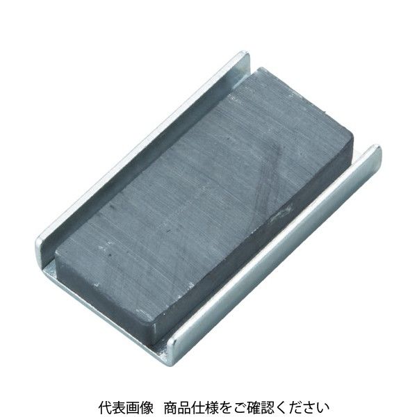 トラスコ中山 TRUSCO キャップ付フェライト磁石 角形 42.8mm×28mm×6.5mm 10個 TFC43K-10P 1袋(10個)（直送品）