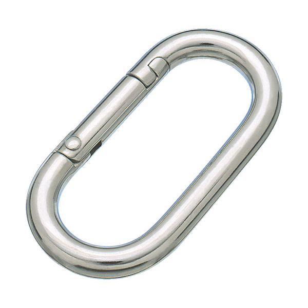 トラスコ中山 TRUSCO ステンレス カラビナジュニア(環なし) 10mm TKJR-1 1個 409-9737（直送品）