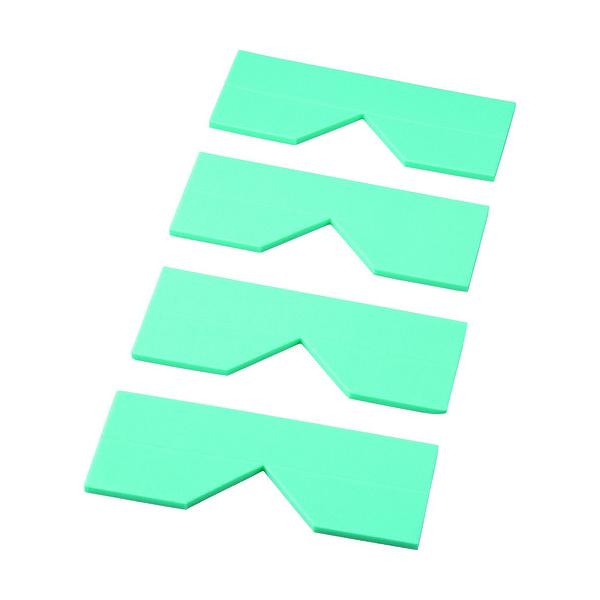 トラスコ中山 TRUSCO エッジクッションテープ コーナー用4枚入 グリーン TECC-50GN 1袋(4枚) 415-5297（直送品）