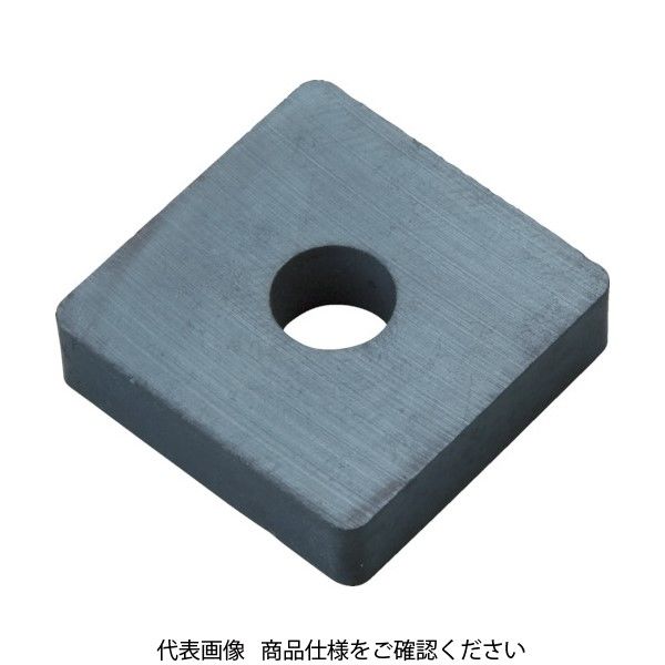 TRUSCO まとめ買い フェライト磁石 角形・穴あり 40mmX25mmX5.2mm 10個入 TF40KA25-10P 1袋(10個)（直送品）