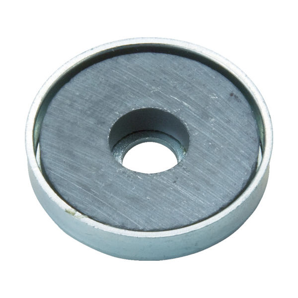 トラスコ中山 TRUSCO キャップ付フェライト磁石 丸形穴あり 外径22.8mmX厚み5.2mm1個入 TFC23RA-1P 1個（直送品）