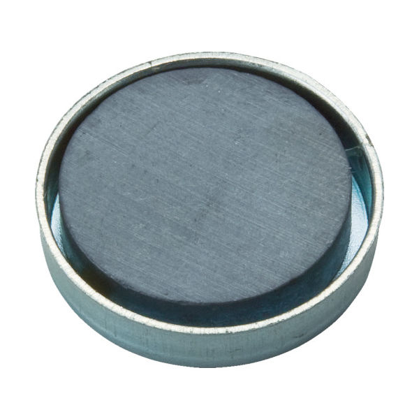 トラスコ中山 TRUSCO キャップ付フェライト磁石 丸形 外径23.5mmX厚み5mm10個入 TFC24R-10P 1袋(10個)（直送品）