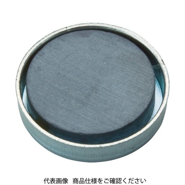 トラスコ中山 TRUSCO キャップ付フェライト磁石 丸形 外径28.8mmX厚み5.6mm10個入 TFC28R-10P 1袋(10個)（直送品）