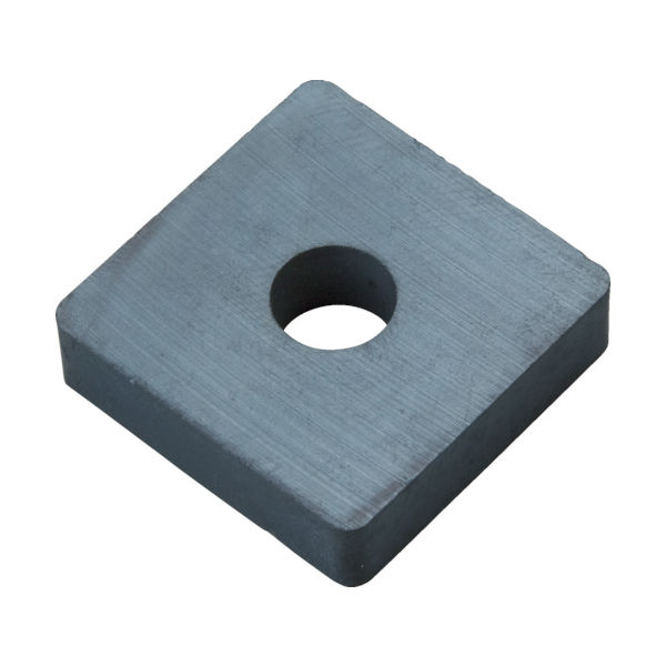 トラスコ中山 TRUSCO フェライト磁石 角形・穴あり 40mmX40mmX10mm 1個入 TF40KA40-1P 1個（直送品）