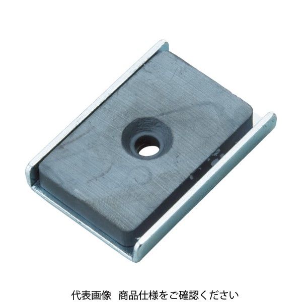 TRUSCO(トラスコ中山):キャップ付フェライト磁石 角形穴あり 90mmX18.8mmX6mm 10個入 TFC90KA-10P オレンジブック トラスコ中山 TRUSCO キャップ付フェライト磁石 角形穴あり