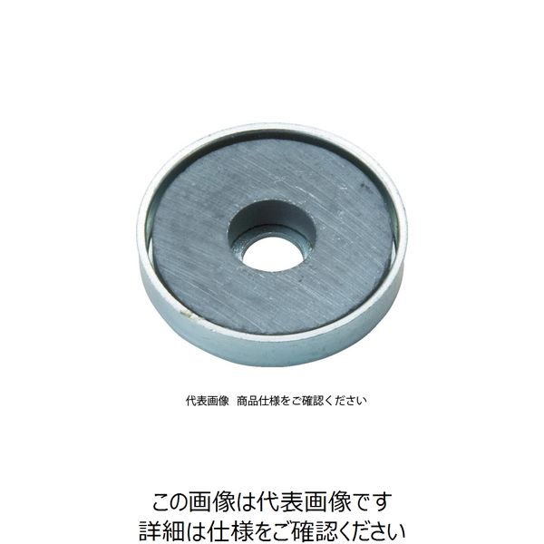 トラスコ中山 TRUSCO キャップ付フェライト磁石 丸形穴あり 外径31.5mmX厚み4.7mm1個入 TFC32RA-1P 1個（直送品）