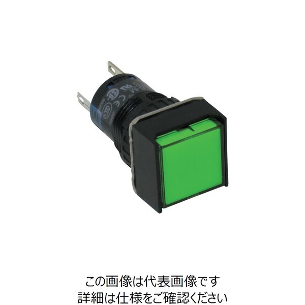 IDEC φ16正角形照光押しボタンスイッチ AL6Q-M14G 1個 418-3398（直送品） - アスクル