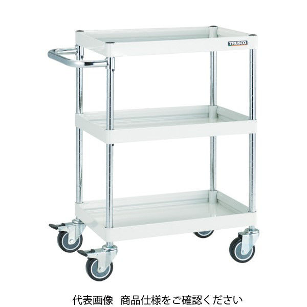 トラスコ中山 TRUSCO ツールワゴン ファルコンワゴン 600×400 ウレタン車輪 ヤンググリーン FAW-963U-YG 1台（直送品）