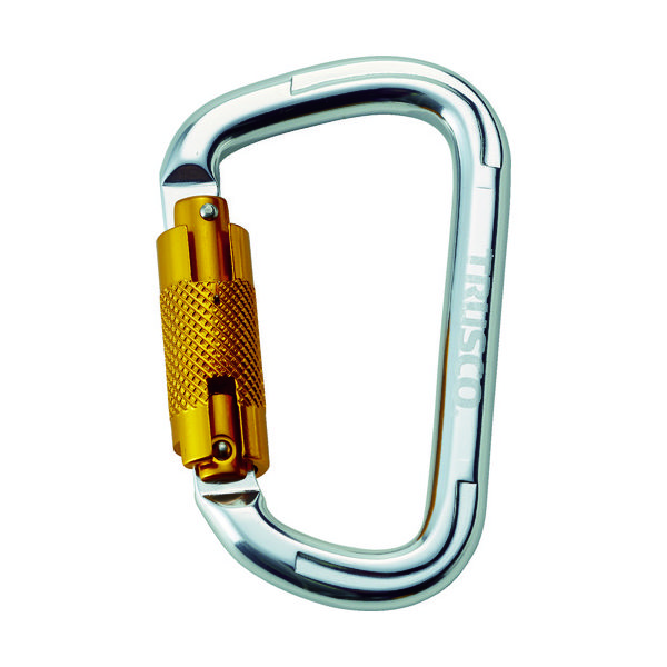 トラスコ中山 TRUSCO スライドロック付カラビナ 線径10.5mmx110mm シルバー TKNSL1111SV 1個 415-0414（直送品）