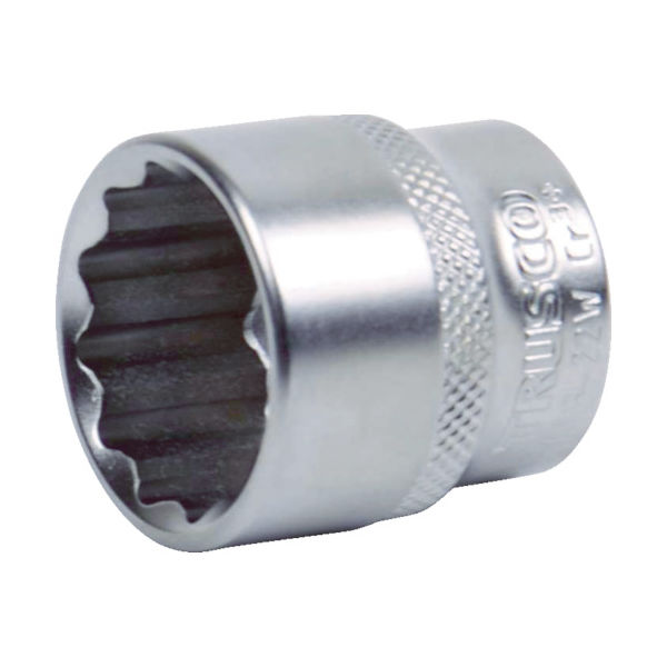 トラスコ中山 TRUSCO ソケット(12角) 差込角19.0 対辺27mm TS6-27W 1個 416-1491（直送品）