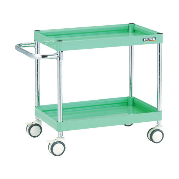 トラスコ中山 TRUSCO ファルコンワゴン 750×500 ウレタン双輪車 ヤンググリーン FAW-672D-YG 1台 416-4199（直送品）
