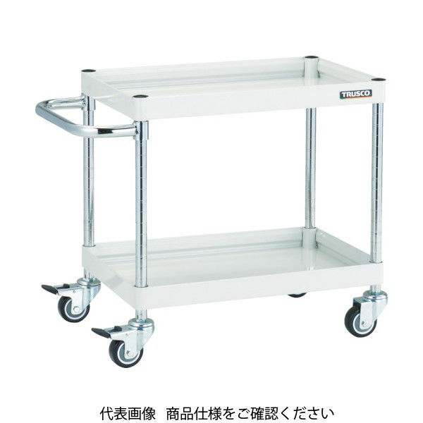 トラスコ中山 TRUSCO ツールワゴン ファルコンワゴン 750×500 ウレタン車輪 ヤンググリーン FAW-672U-YG 1台（直送品）