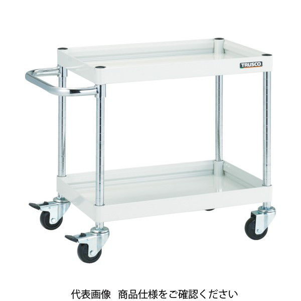 トラスコ中山 TRUSCO ツールワゴン ファルコンワゴン600X400 ゴム車輪 ヤンググリーン FAW-662-YG 1台（直送品）