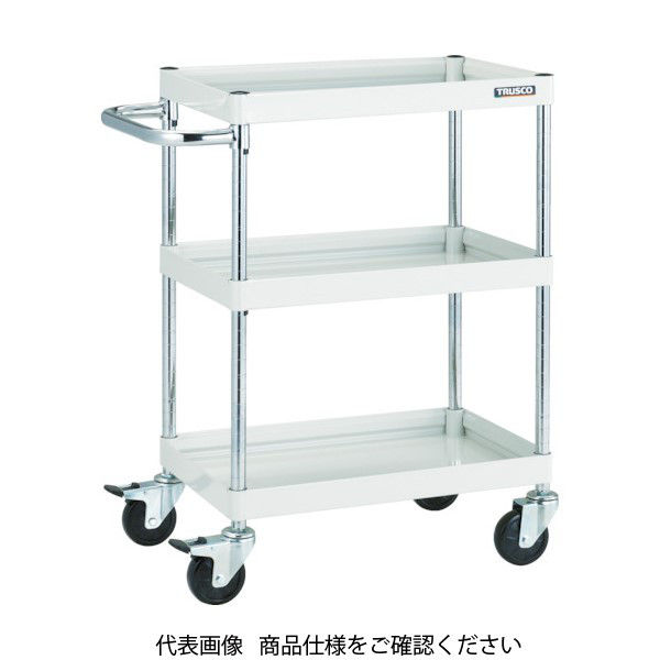 トラスコ中山 TRUSCO ツールワゴン ファルコンワゴン600X400 ゴム車輪 ヤンググリーン FAW-963-YG 1台 416-4750（直送品）