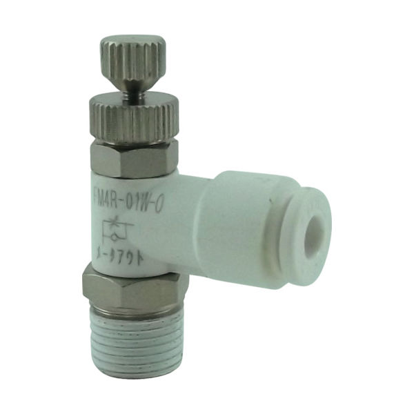 千代田通商 チヨダ ファイブミニスピードコントローラα 白 メーターアウト4mm・R1/8 FM4R-01W-O 1個 423-4731（直送品）