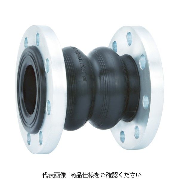 ゼンシン ゴム製防振継手(フランジ型) 呼び径32A(1 1/4インチ) ZRJ-T-32 1本 420-4271（直送品）