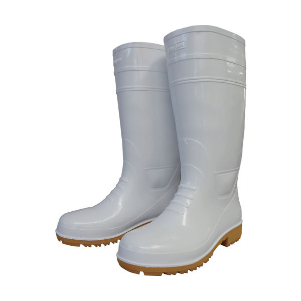 福山ゴム工業 福山ゴム 耐油長靴先芯入り ガロア#1ホワイトM GLA1-MH 1足 400-2466（直送品）