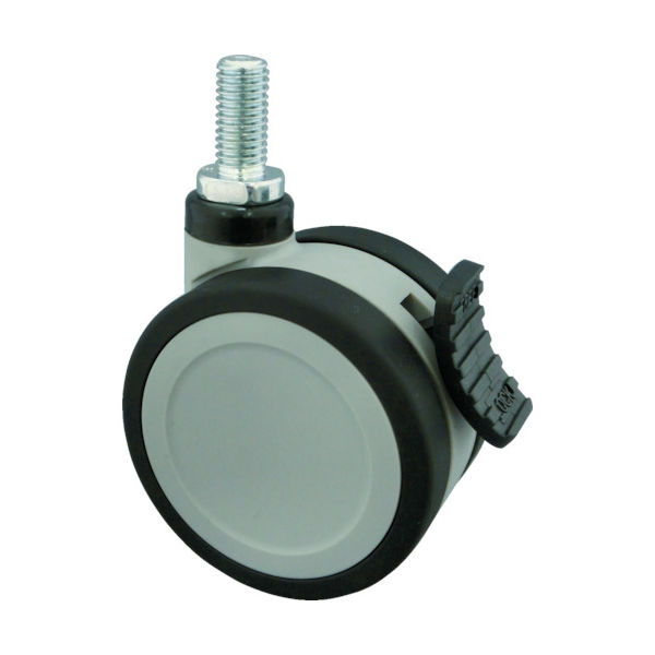 東信製作所 トーシン ねじ込み双輪キャスター 75径 自在ダブルストッパー付 KTSD75-BM12XP1.75 1個 404-0821（直送品）