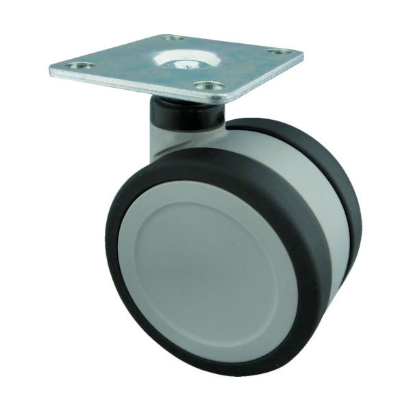 東信製作所 トーシン プレート式双輪キャスター 75径 自在 KT75-P 1個 404-0791（直送品）