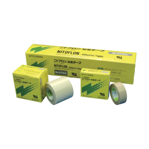 日東 ふっ素樹脂粘着テープ ニトフロン粘着テープ No.973ULーS 0.13mm×150mm×10m 973X13X150 1巻（直送品）