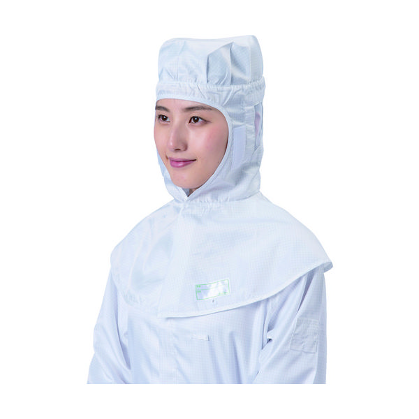 ブラストン フード ホワイト BSC-20032-W 1枚(1着) 416-5365（直送品）