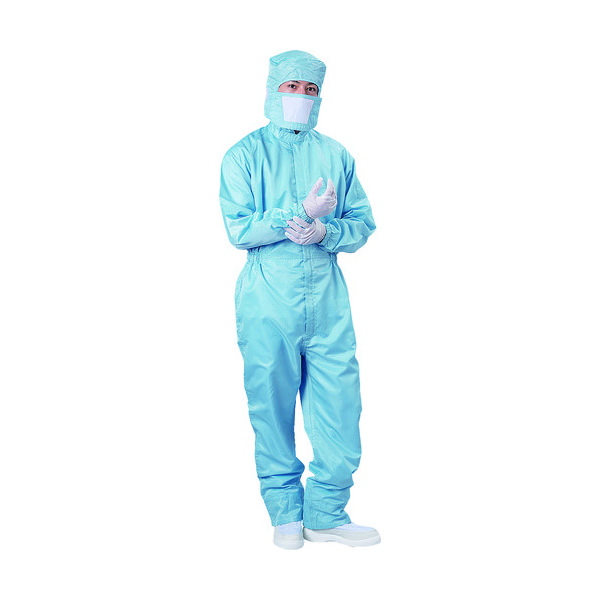 ブラストン BLASTON フード付つなぎ服 ブルー Mサイズ BSC-11021-B-M 1着 416-5039（直送品）