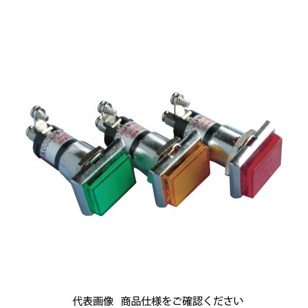 坂詰製作所 サカヅメ ランプ交換型超高輝度LED表示灯(AC200V接続) 赤 φ16 DO8-16HKJ-AC200V-R/R 1個（直送品）