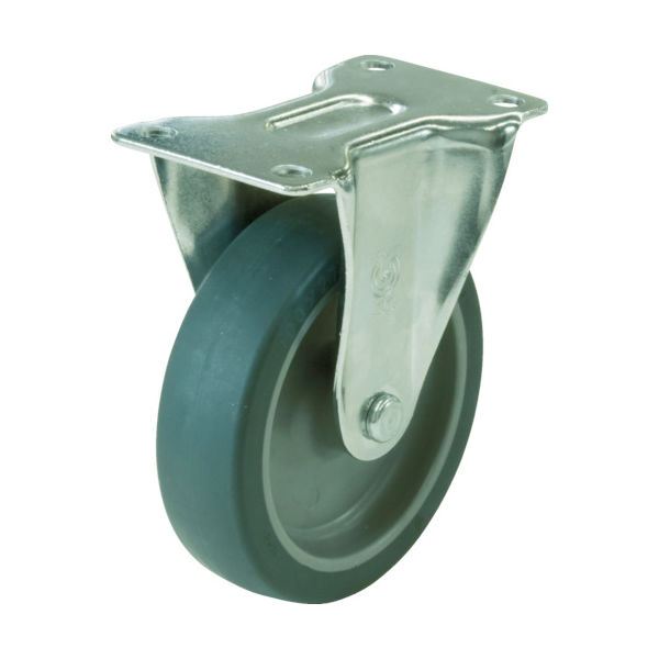 ユーエイ プレート式 固定 キャスター エラストマー 車輪径65mm Gタイプ GR型 取付寸法55×28 GR-65EL 1個（直送品）