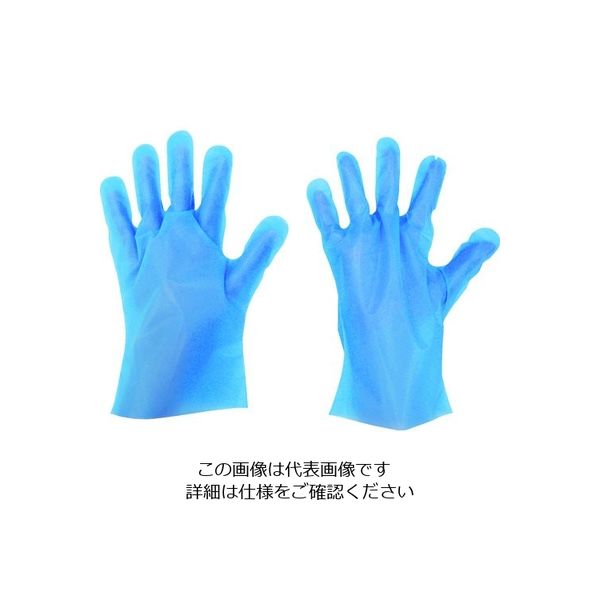 東京パック Bエンボス手袋五本絞りエコノミー化粧箱M (200枚入) BEK-M 1箱(200枚) 422-3934（直送品）