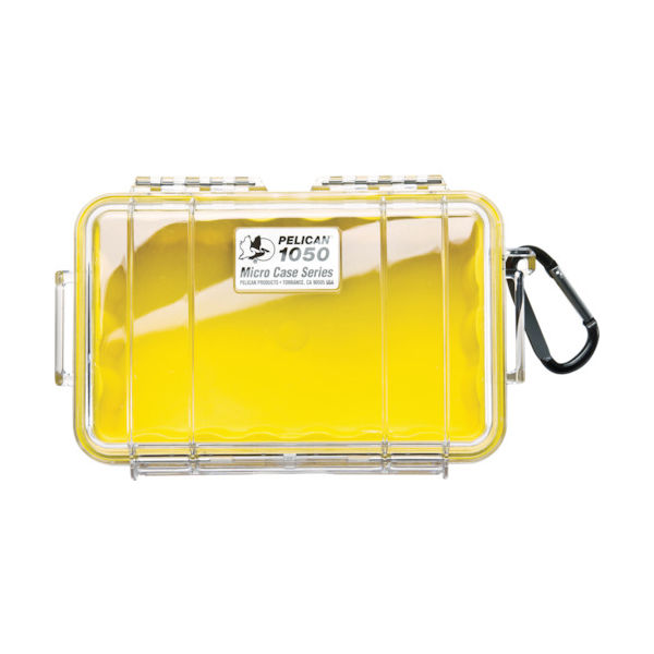 Pelican Products マイクロケース 1050 黄 190×128×79 1050Y 1個 420-5154（直送品）