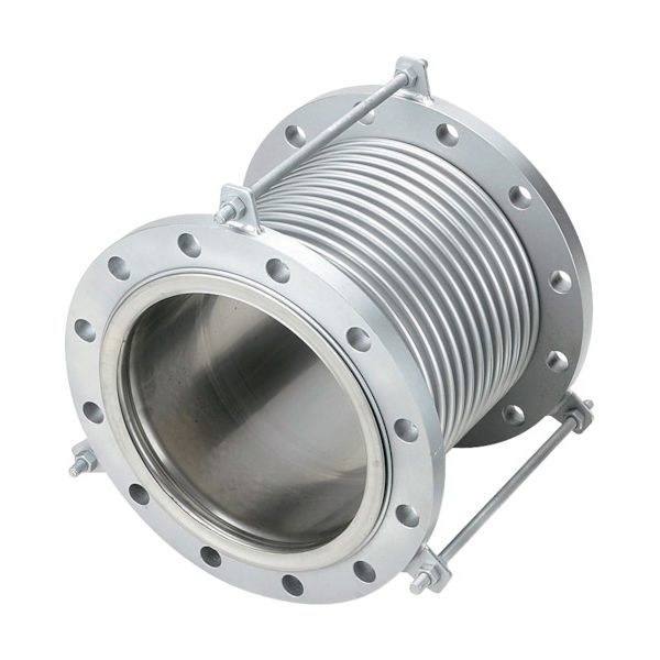 NFK 排気ライン用伸縮管継手 フランジ5K/SS400（接液部SUS） 150A×150L 420-4719（直送品）
