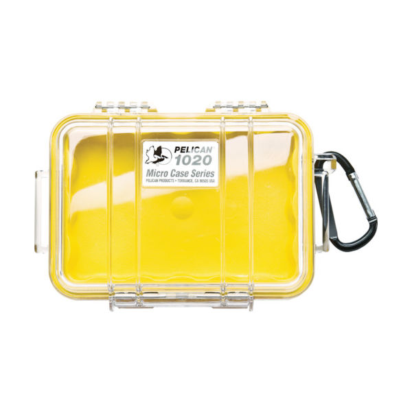 Pelican Products マイクロケース 1020 黄 173×121×54 1020Y 1個 420-5031（直送品）