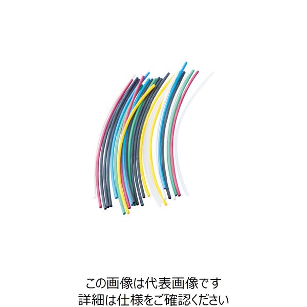 パンドウイット 熱収縮チューブ カラーコンビネーションパック 1S(袋)=24本 HSTT09-YK1 1セット(24本)（直送品）