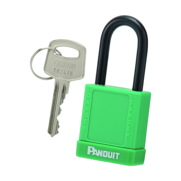 パンドウイットコーポレーション パンドウイット ロックアウト用非電導性パドロック 緑 (1個=1箱) PSL-8GR 1個 403-7642（直送品）