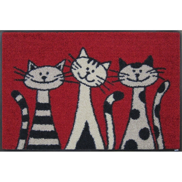 Three　Cats　50×75cm　デザインマット　G002A　クリーンテックス・ジャパン　（直送品）