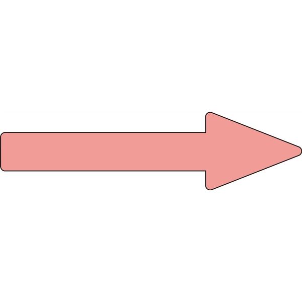 日本緑十字社 配管識別方向表示ステッカー 貼矢15 「→」 蛍光赤 10枚1組 193115 1セット(20枚:10枚×2組)（直送品）