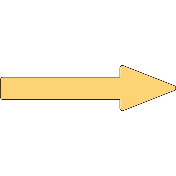 日本緑十字社 配管識別方向表示ステッカー 貼矢27 「→」 蛍光オレンジ 10枚1組 193127 1セット(20枚:10枚×2組)（直送品）