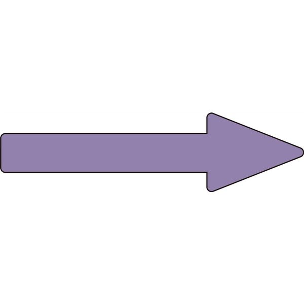 日本緑十字社 配管識別方向表示ステッカー 貼矢70 「→」 灰紫 10枚1組 193270 1セット（20枚：10枚×2組）（直送品）