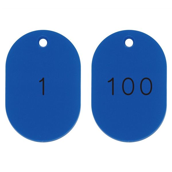 日本緑十字社 番号小判札 小判札453-BL（1～100） ブルー 100枚1組 200151 1組（100枚）（直送品）