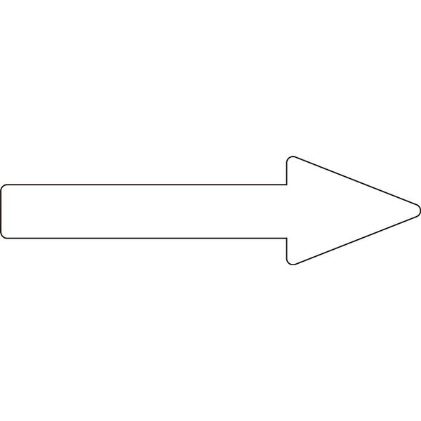 日本緑十字社 配管識別方向表示ステッカー 貼矢85 「→（白）」 10枚1組 193585 1セット（50枚：10枚×5組）（直送品）