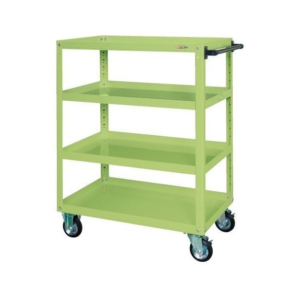 サカエ スーパーワゴン(重量タイプ/均等耐荷重400kg/ゴム車/H1200mm/4段/移動式) EGRー200L 1台（直送品） 45,979円