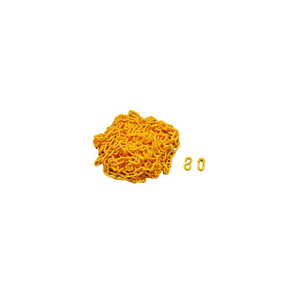 ハイロジック プラスチックチェーン#6×6m黄色スクリージョイント付 00096101-001 1セット（直送品）