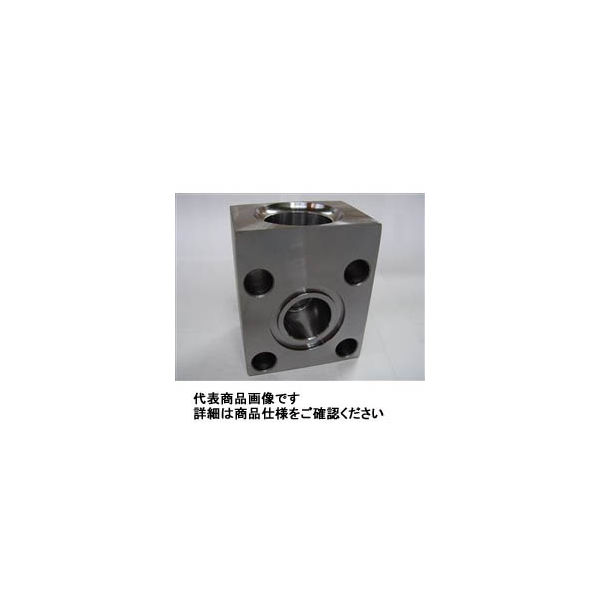 ヤマト特殊鋼 SS400高圧継手 油圧用210K角フランジ LSA 15A SS400-LSA-210K-15 1セット（2個）（直送品）