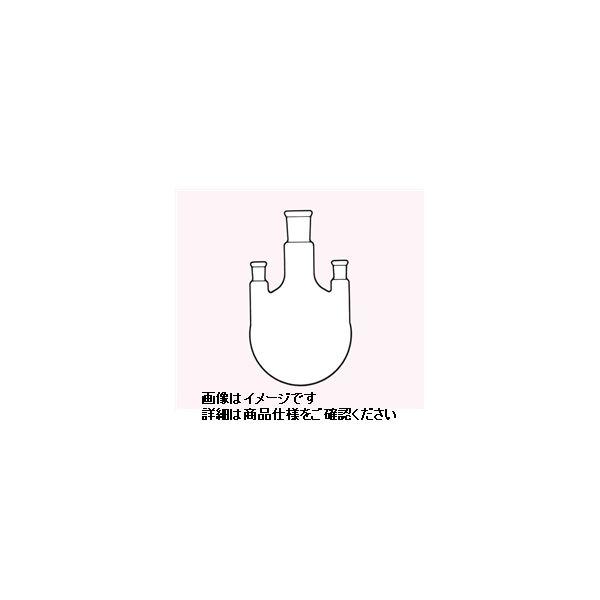 AGCテクノグラス 共通摺合せ三ツ口フラスコ 500mL 側管角度0° 1ケース1