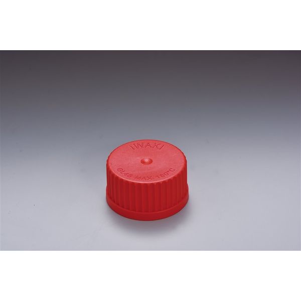 AGCテクノグラス 広口メジュームびん用キャップ(赤キャップ) 4526/45D 1ケース(10個)（直送品）