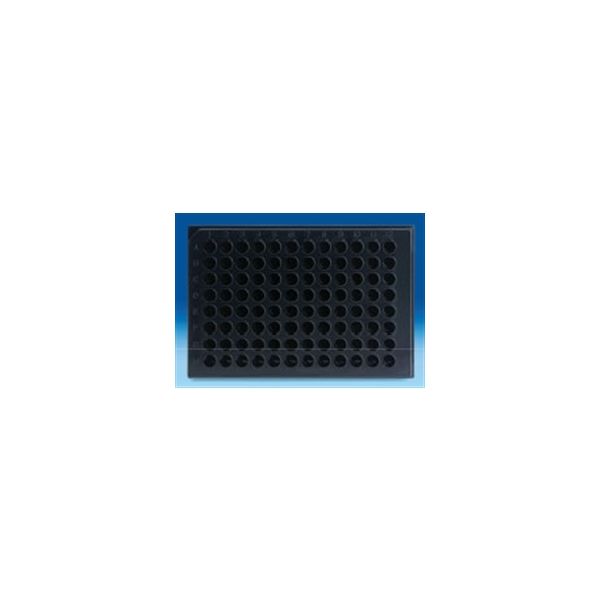 Microfluor96wellソリッドプレート マイクロフルオロ1 ブラック F底 1ケース50枚入 DX7605 1ケース(50枚)（直送品）