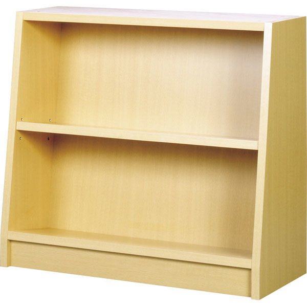 コマイ　片面傾斜1連2段書架　K-A　（直送品）