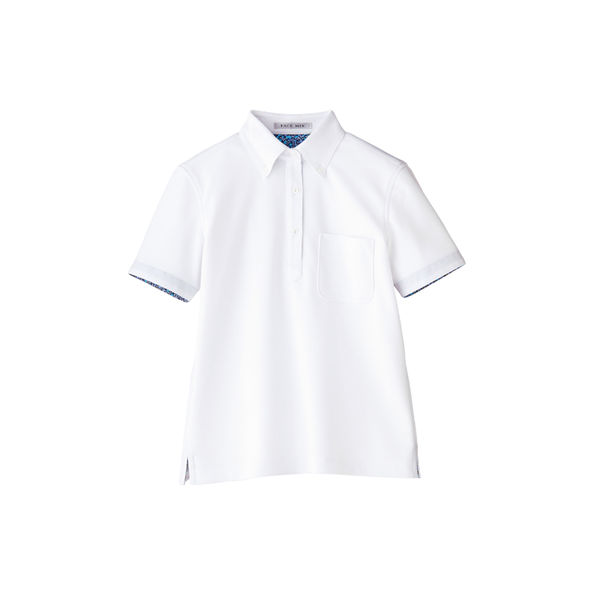 ボンマックス レディースポロシャツ（花柄A） ホワイト S FB4018L-15（直送品）