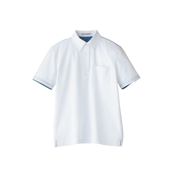 ボンマックス メンズ吸水速乾ポロシャツ（花柄A） ホワイト M FB5024M-15（直送品）